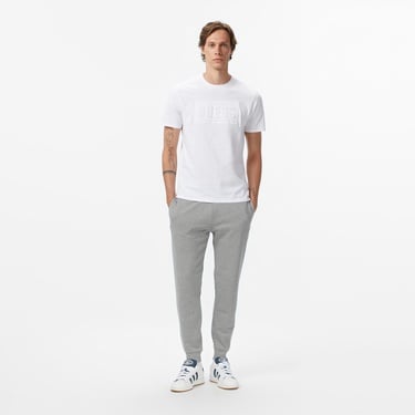  Guess Embosse Regular Fit Erkek Beyaz T-Shirt