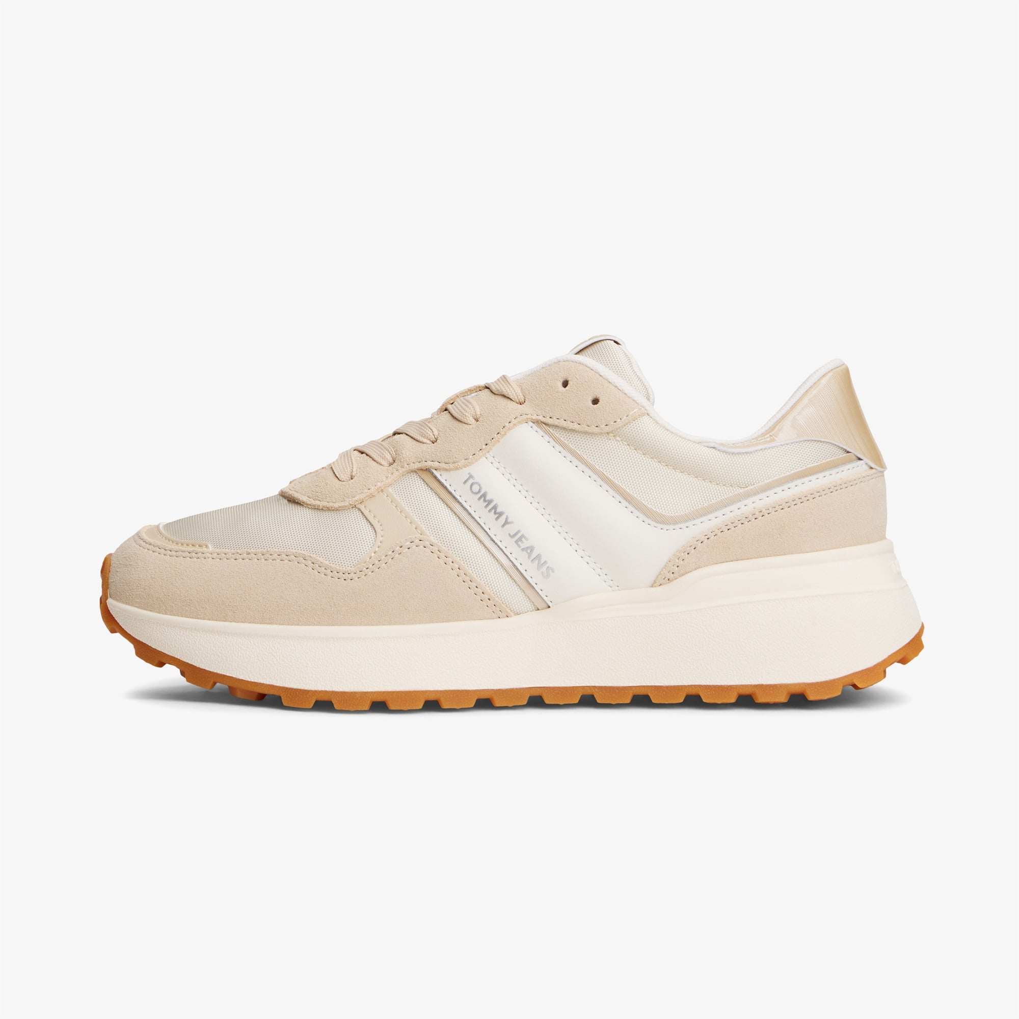 Tommy Jeans Cleated Runner Kadın Bej Sneaker