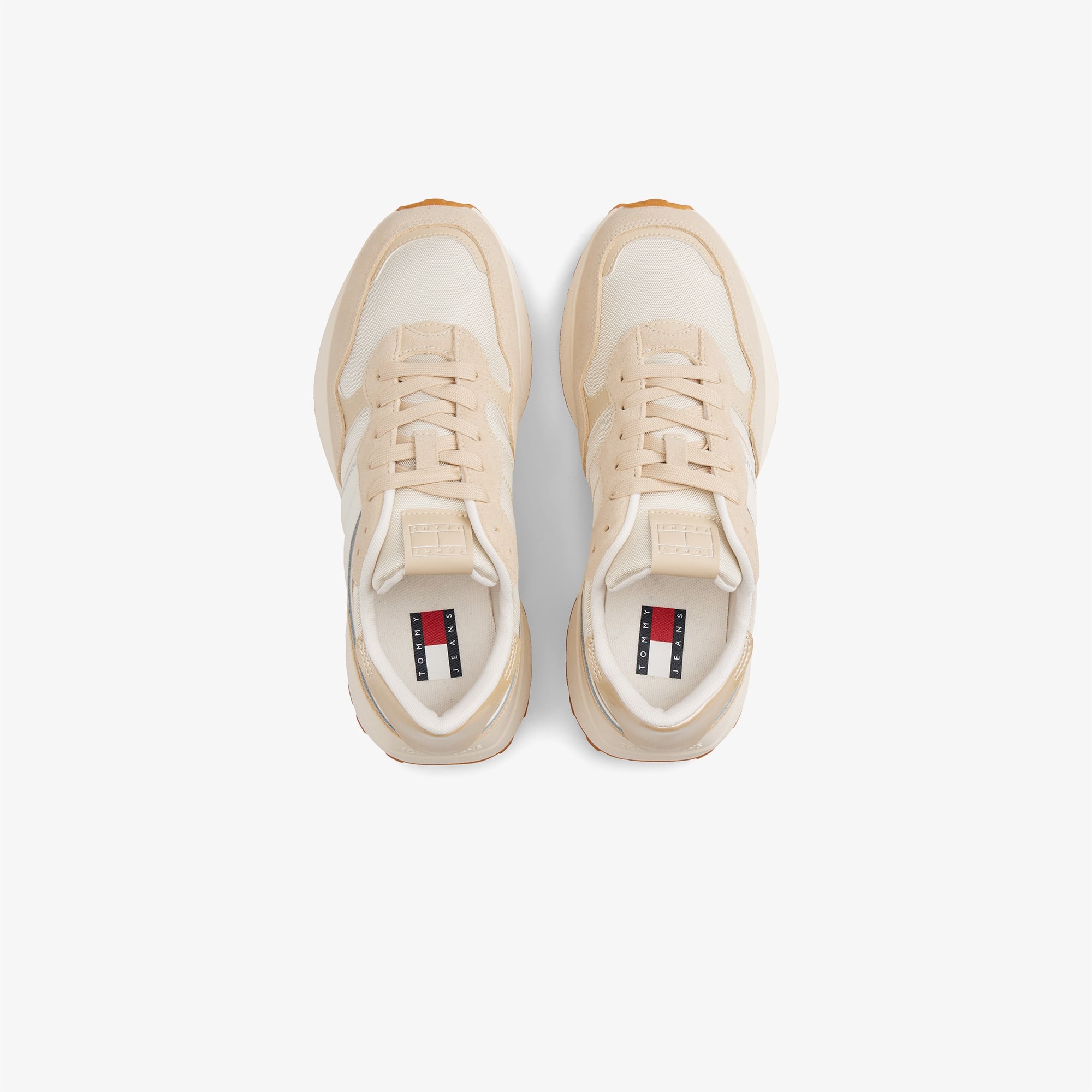 Tommy Jeans Cleated Runner Kadın Bej Sneaker