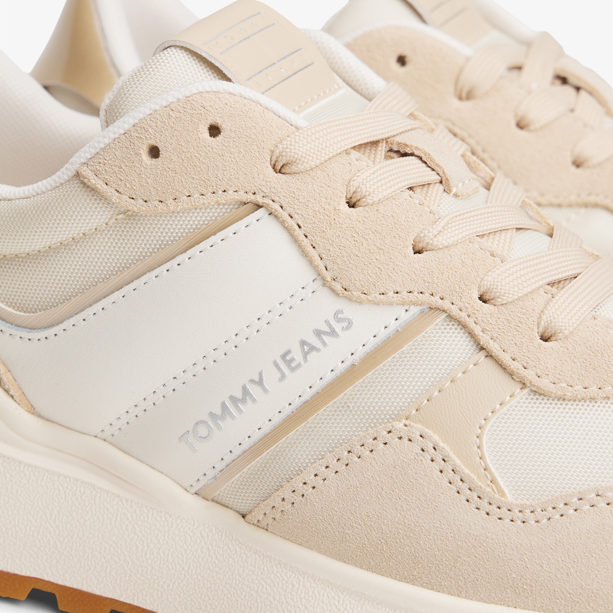 Tommy Jeans Cleated Runner Kadın Bej Sneaker