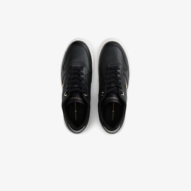  Tommy Hilfiger Sporty Cupsole Kadın Siyah Sneaker