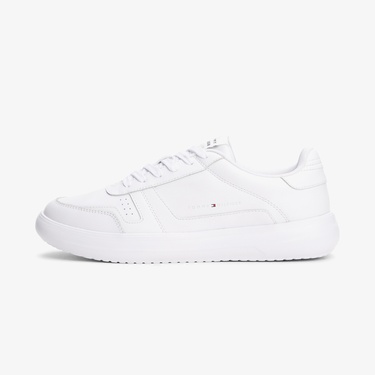  Tommy Hilfiger Modern Lightcup Leather Erkek Beyaz Sneaker
