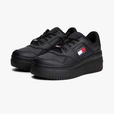  Tommy Jeans New Retro Basket Kadın Siyah Sneaker