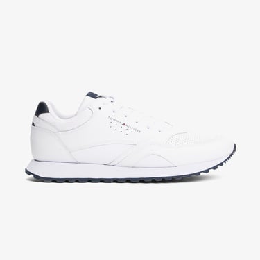  Tommy Hilfiger New Runner Eva Leather Essential Erkek Beyaz Sneaker
