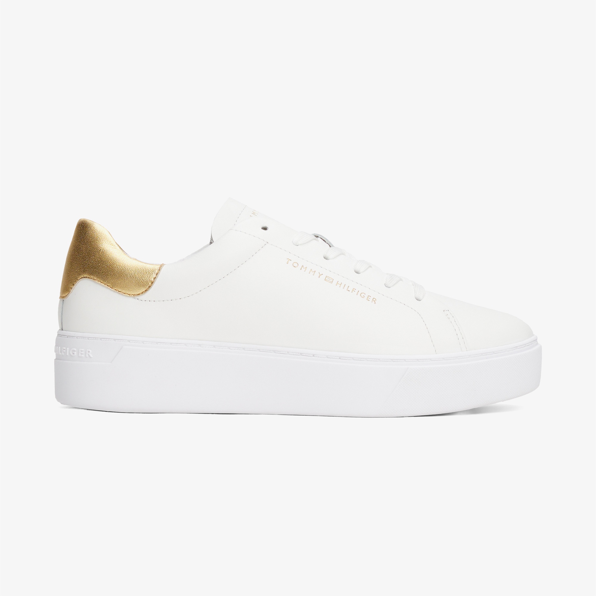 Tommy Hilfiger Essential Platform Court Kadın Altın Sneaker