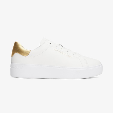 Tommy Hilfiger Essential Platform Court Kadın Altın Sneaker