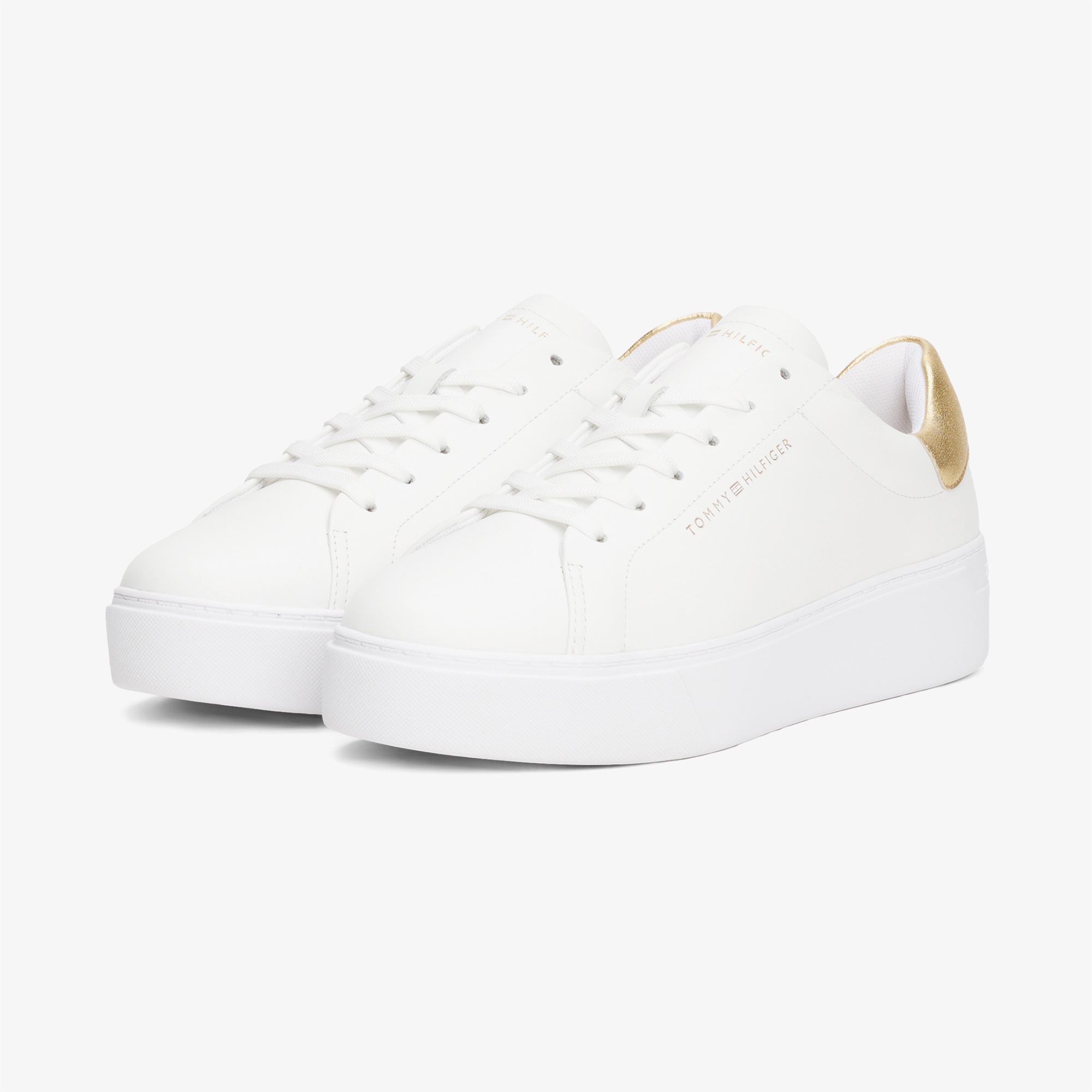 Tommy Hilfiger Essential Platform Court Kadın Altın Sneaker