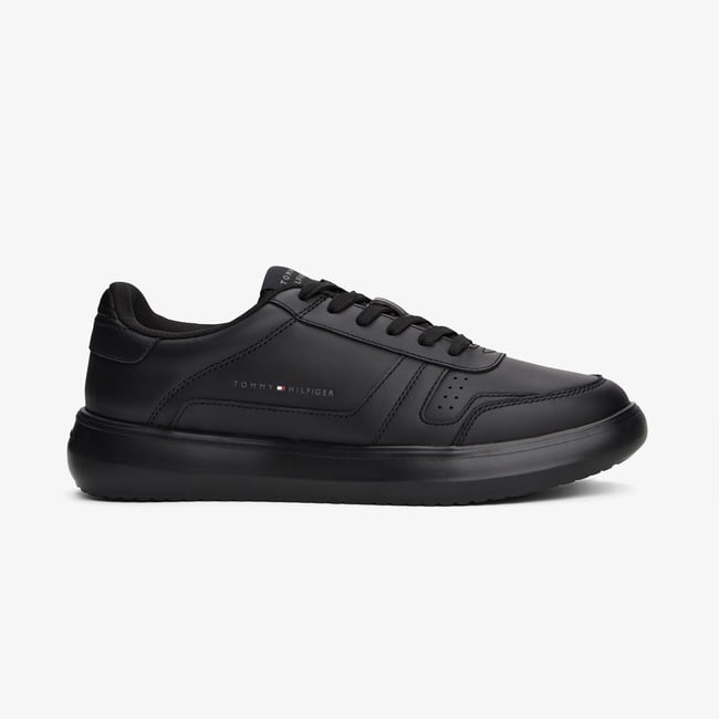  Tommy Hilfiger Modern Lightcup Leather Erkek Siyah Sneaker