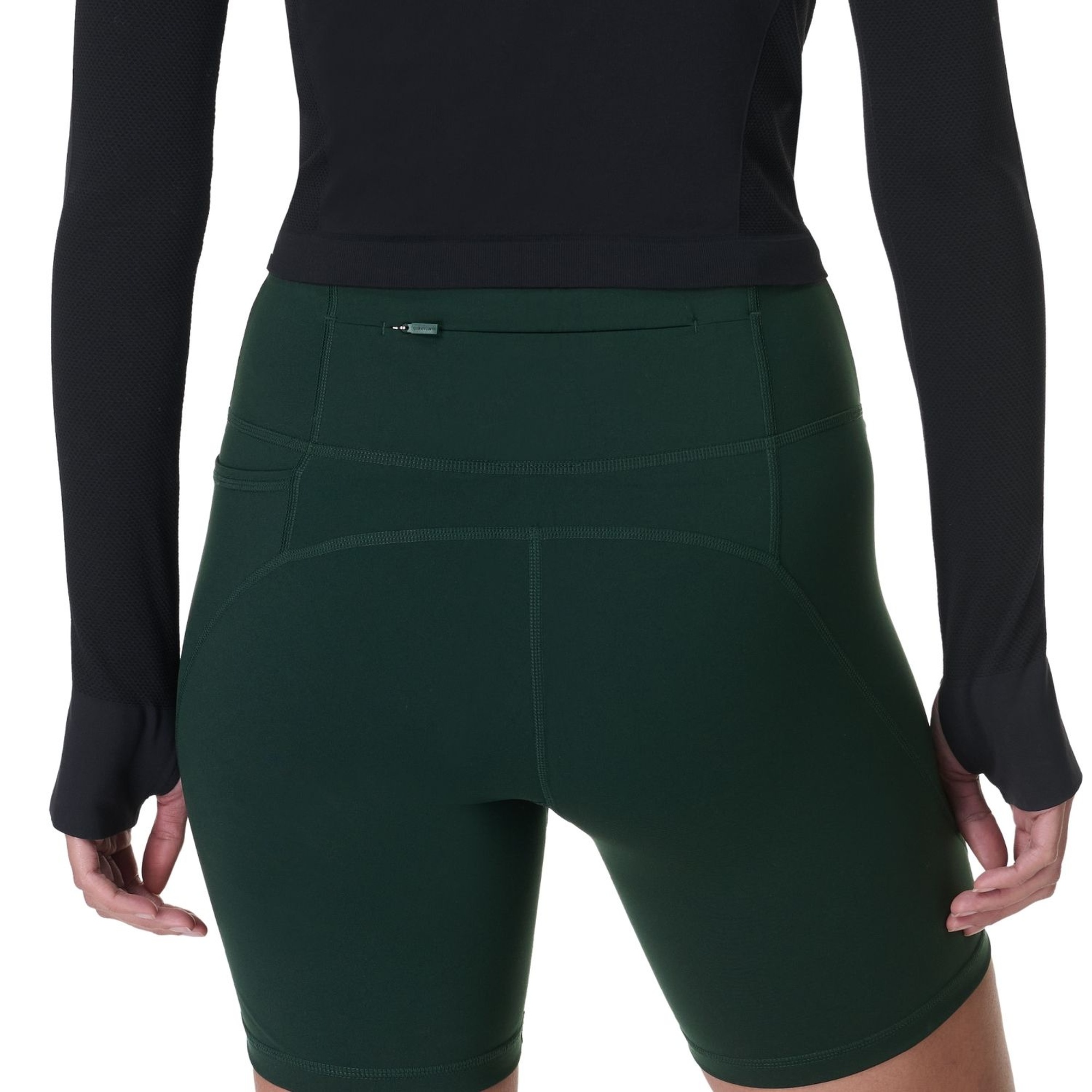 Sweaty Betty Power 6 Biker Shorts Kadın Yeşil Koşu Şortu