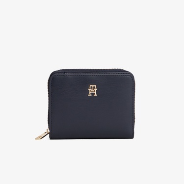  Tommy Hilfiger Icon Med Flap Kadın Lacivert Cüzdan