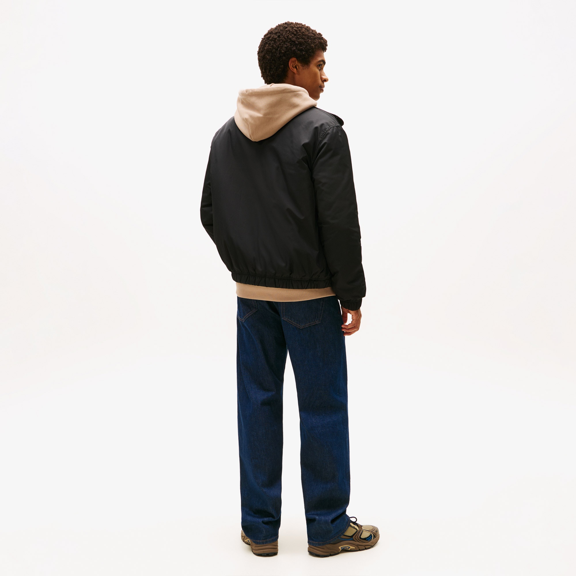 Tommy Jeans Essential Padded Erkek Siyah Puffer Mont