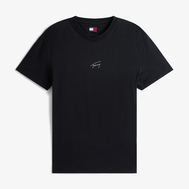  Tommy Jeans Regular Tonal Signature Erkek Siyah T-Shirt