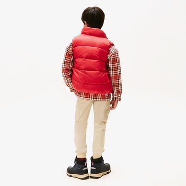  Tommy Hilfiger Essential Padded Çocuk Kırmızı Puffer Yelek