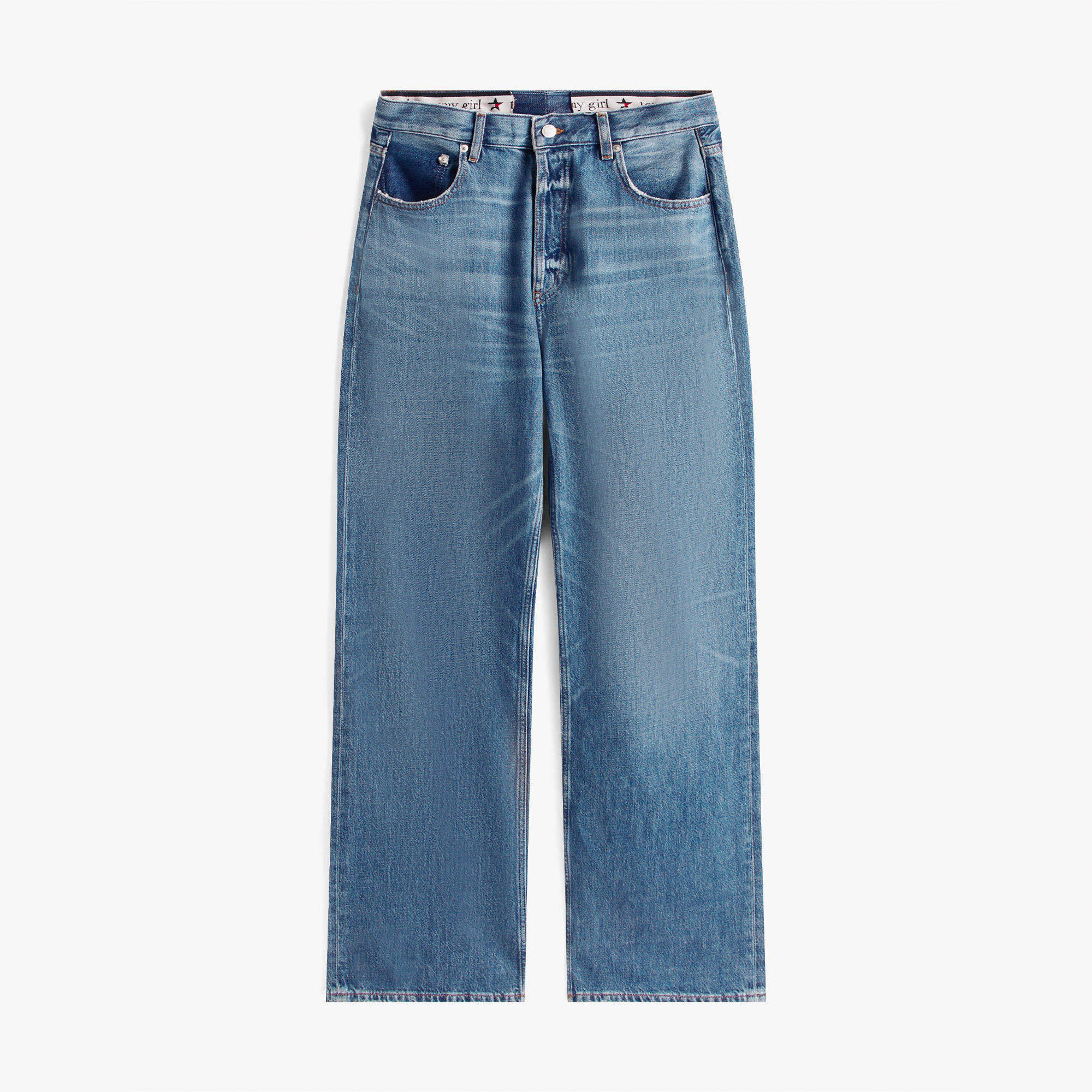  Tommy Hilfiger Relaxed Denim Çocuk Mavi Straight Jean