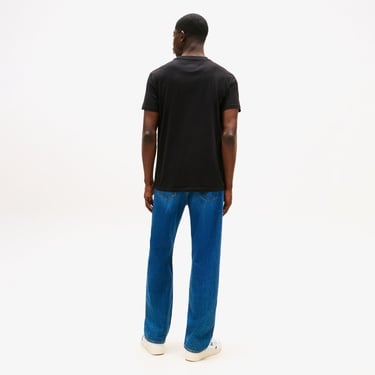  Tommy Jeans Slim Linear Chest Erkek Siyah T-Shirt