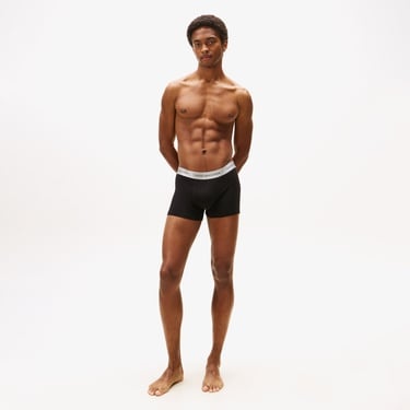  Tommy Hilfiger 3'Lü Trunk Metallic Erkek Siyah Boxer