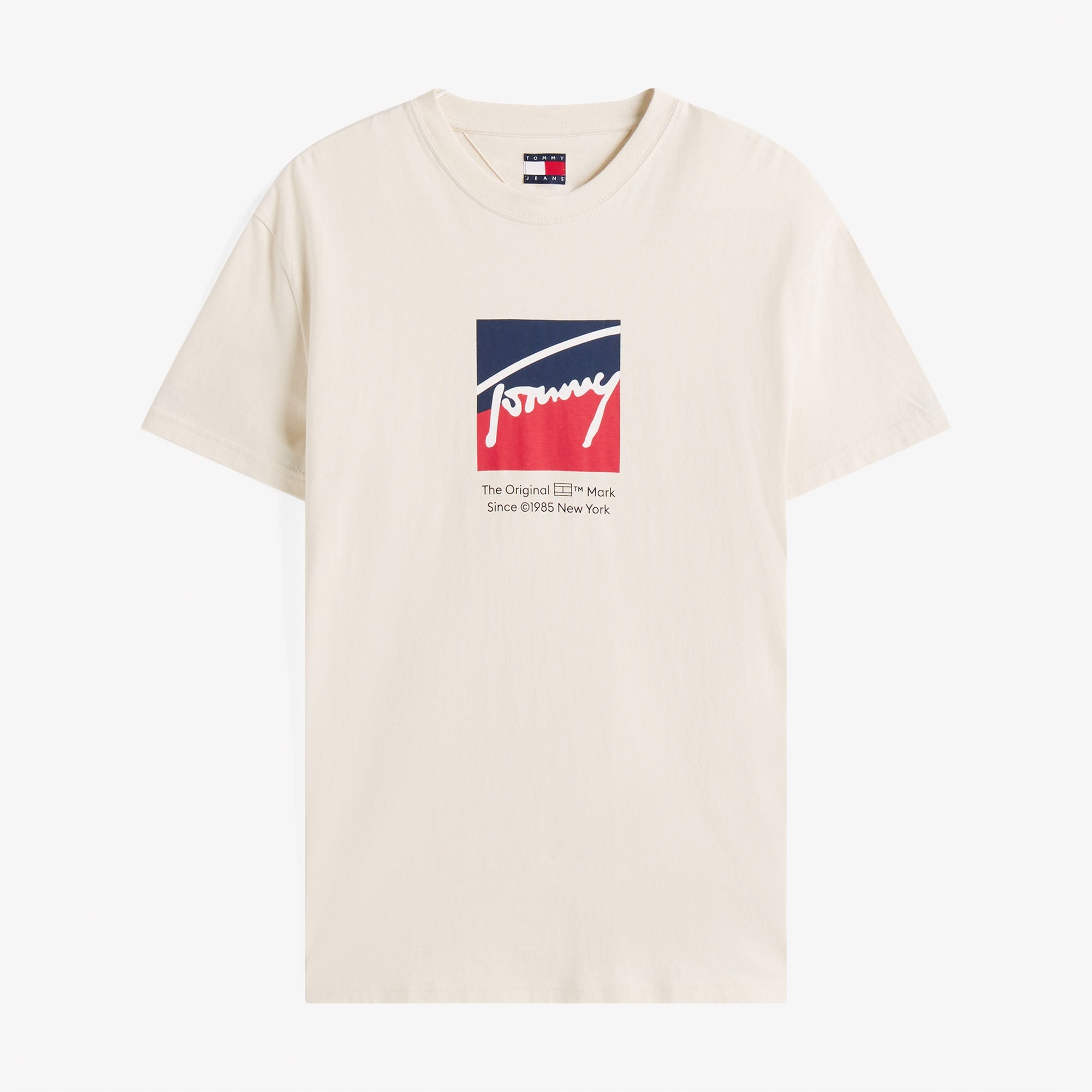 Tommy Jeans Regular Erkek Bej T-Shirt