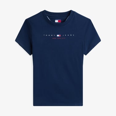  Tommy Jeans Slim Linear Kadın Lacivert T-Shirt