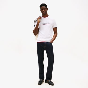  Tommy Hilfiger Brand Love Erkek Beyaz T-Shirt