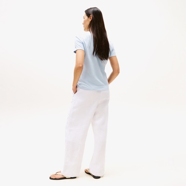  Tommy Hilfiger Script Regular Kadın Mavi T-Shirt