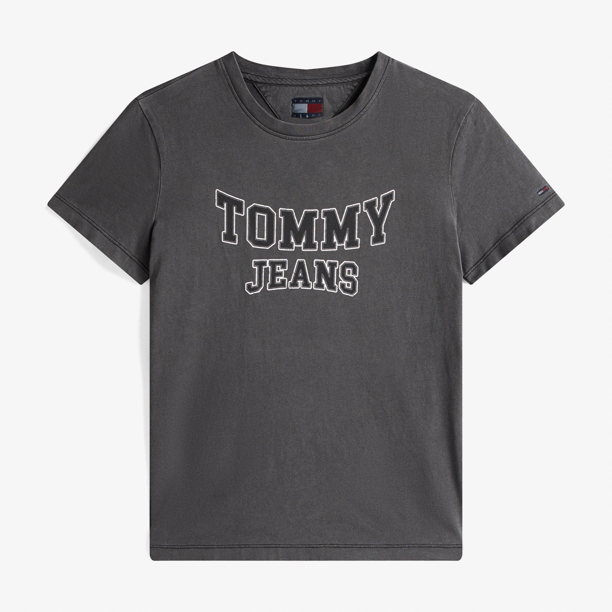 Tommy Jeans Regular Varsity Kadın Siyah T-Shirt