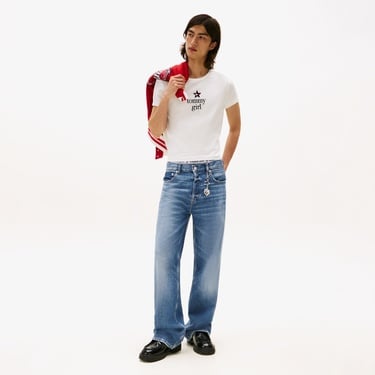  Tommy Hilfiger Relaxed Denim Çocuk Mavi Straight Jean