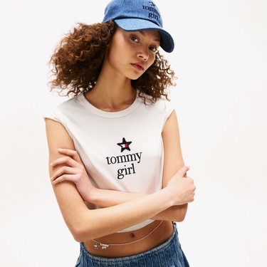  Tommy Hilfiger Graphic Çocuk Beyaz T-Shirt