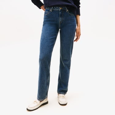  Tommy Hilfiger Denim Classic Straight Kadın Mavi Straight Jean