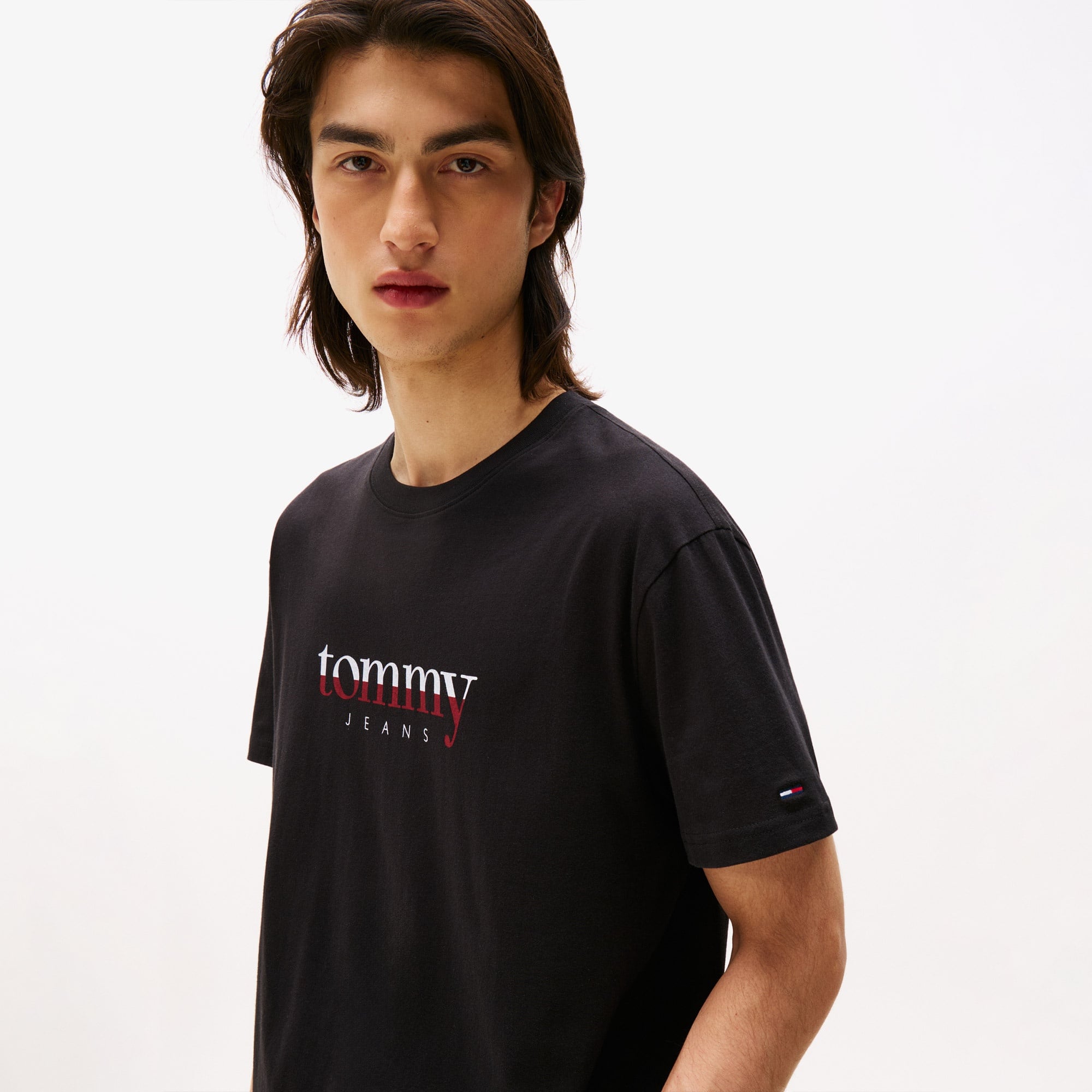 Tommy Jeans Regular Erkek Siyah T-Shirt