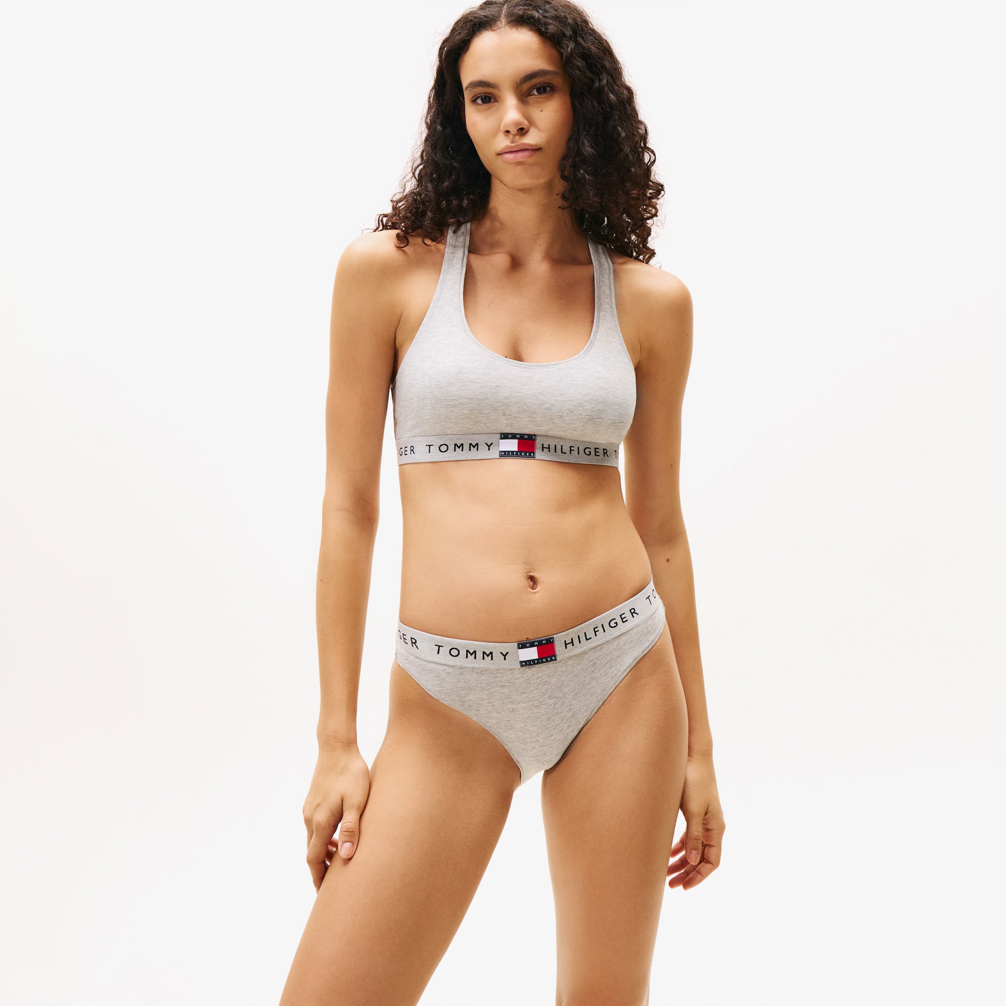  Tommy Hilfiger Racerback Kadın Gri Bralet