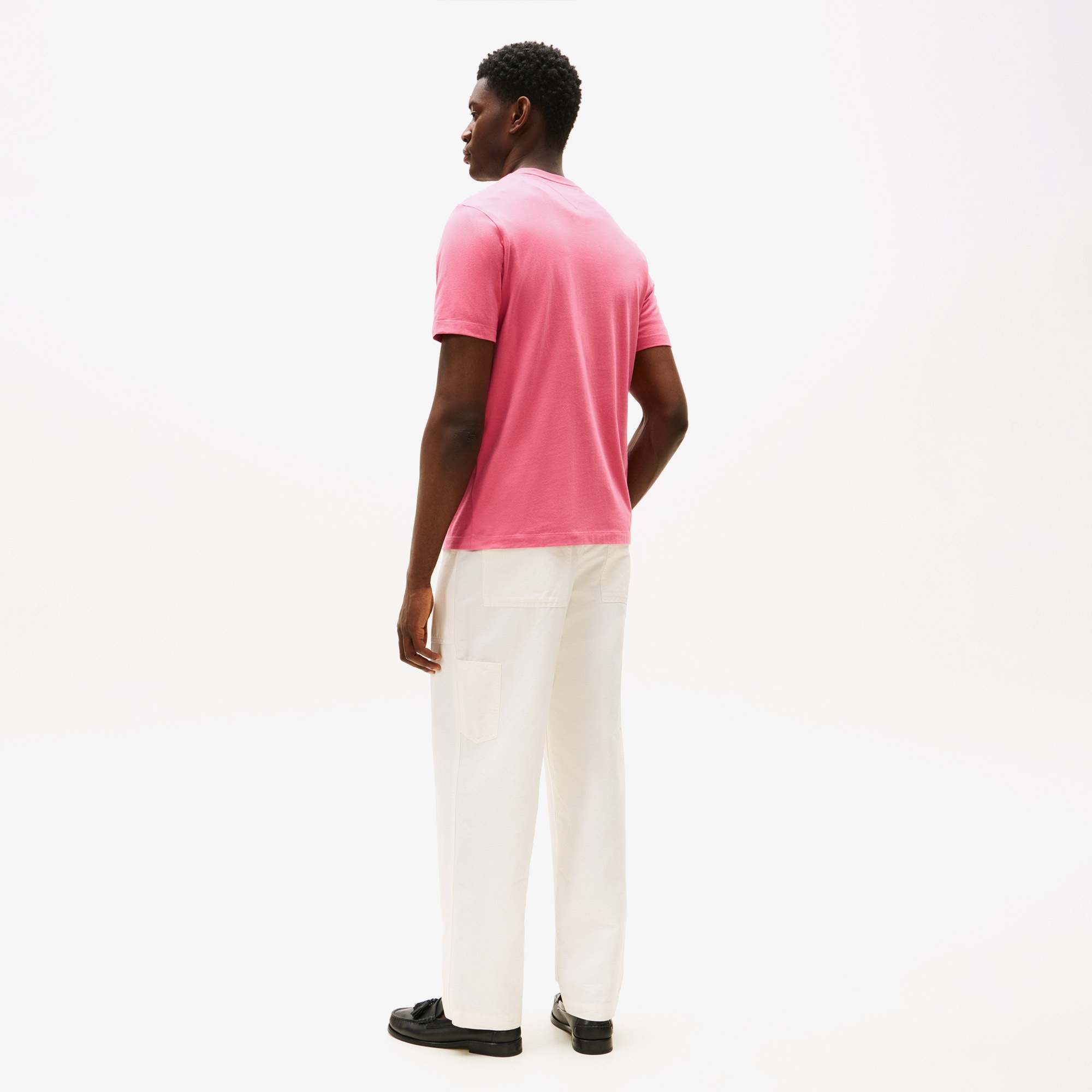 Tommy Hilfiger Essentials Seasonal Fit Solid Erkek Pembe T-Shirt
