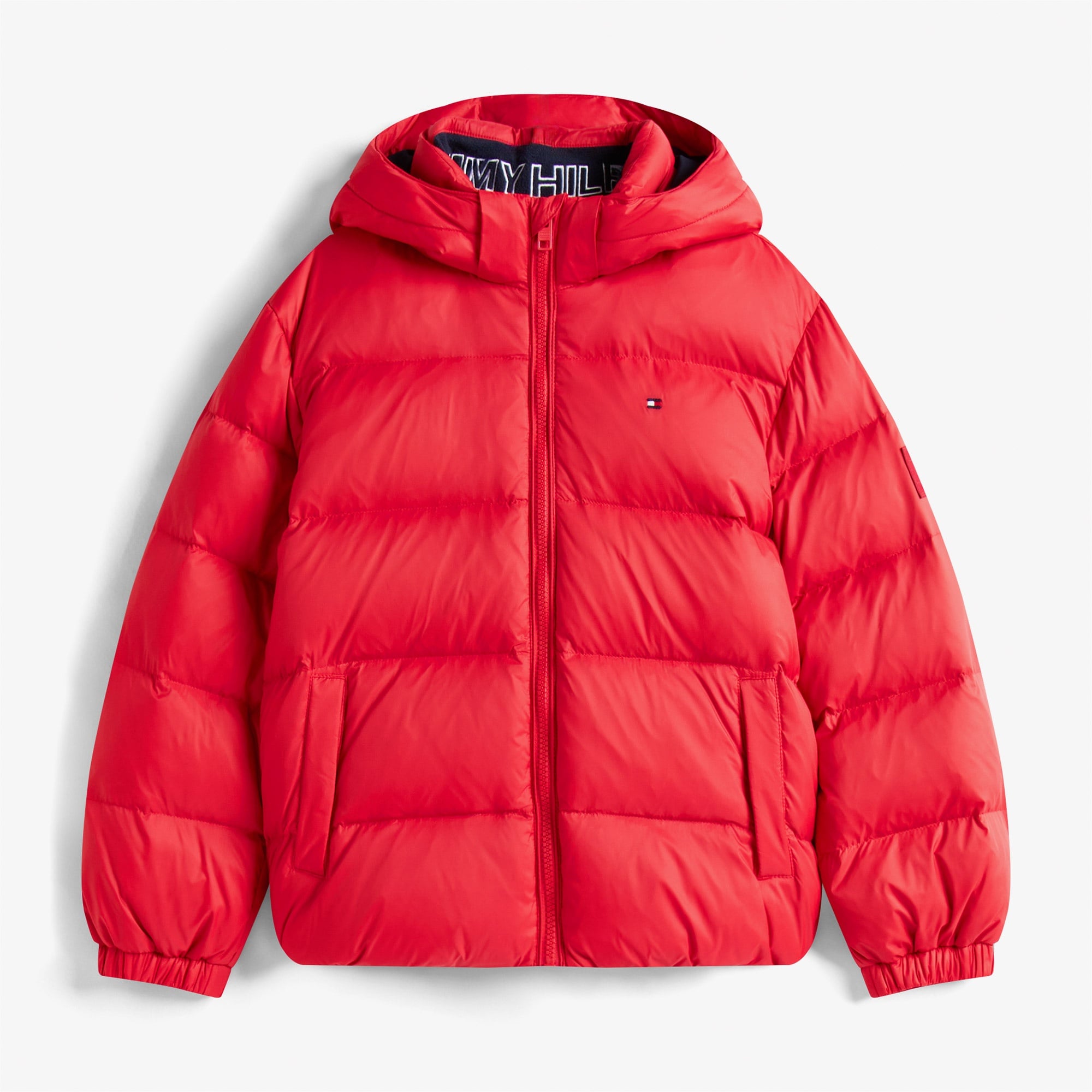 Tommy Hilfiger Essential Down Çocuk Puffer Kırmızı Mont
