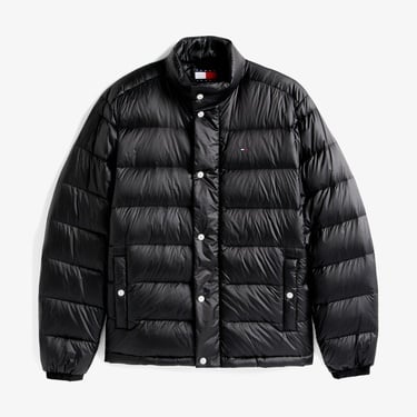  Tommy Jeans Light Down Erkek Puffer Siyah Mont