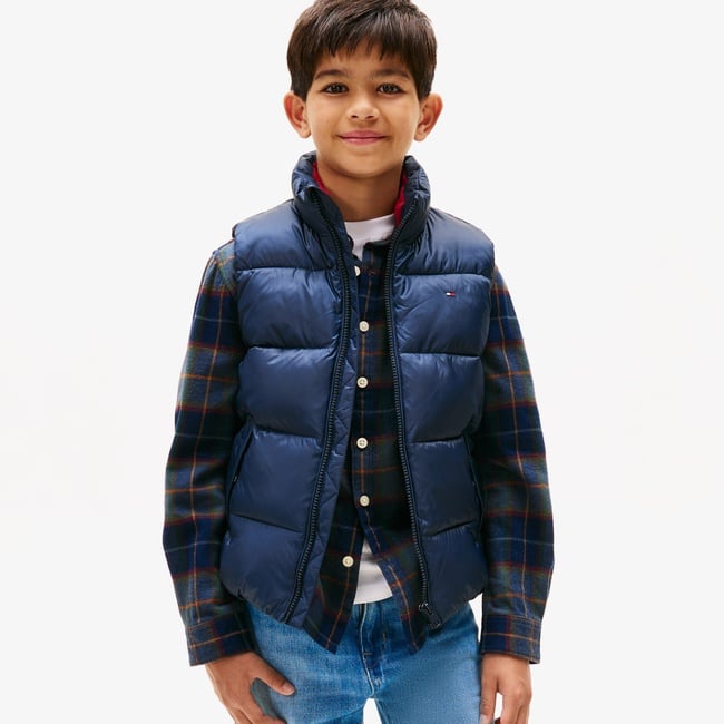  Tommy Hilfiger Essential Padded Çocuk Lacivert Yelek