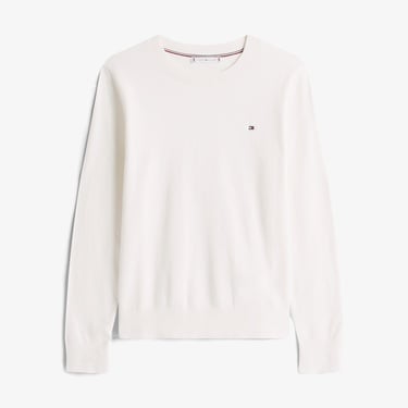  Tommy Hilfiger Stitch Kadın Beyaz Kazak