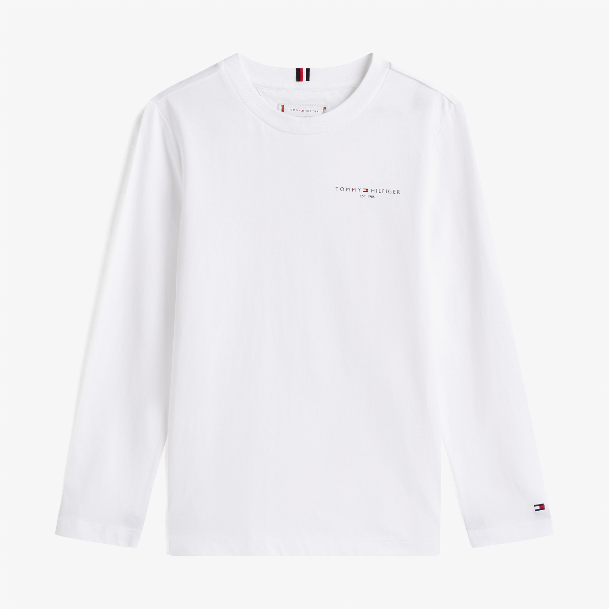  Tommy Hilfiger Mini Corp Çocuk Uzun Kollu Beyaz T-Shirt