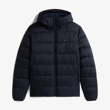  Tommy Hilfiger Mid Weight Erkek Lacivert Puffer Mont