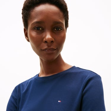  Tommy Hilfiger Slim Cody Kadın Mavi T-Shirt