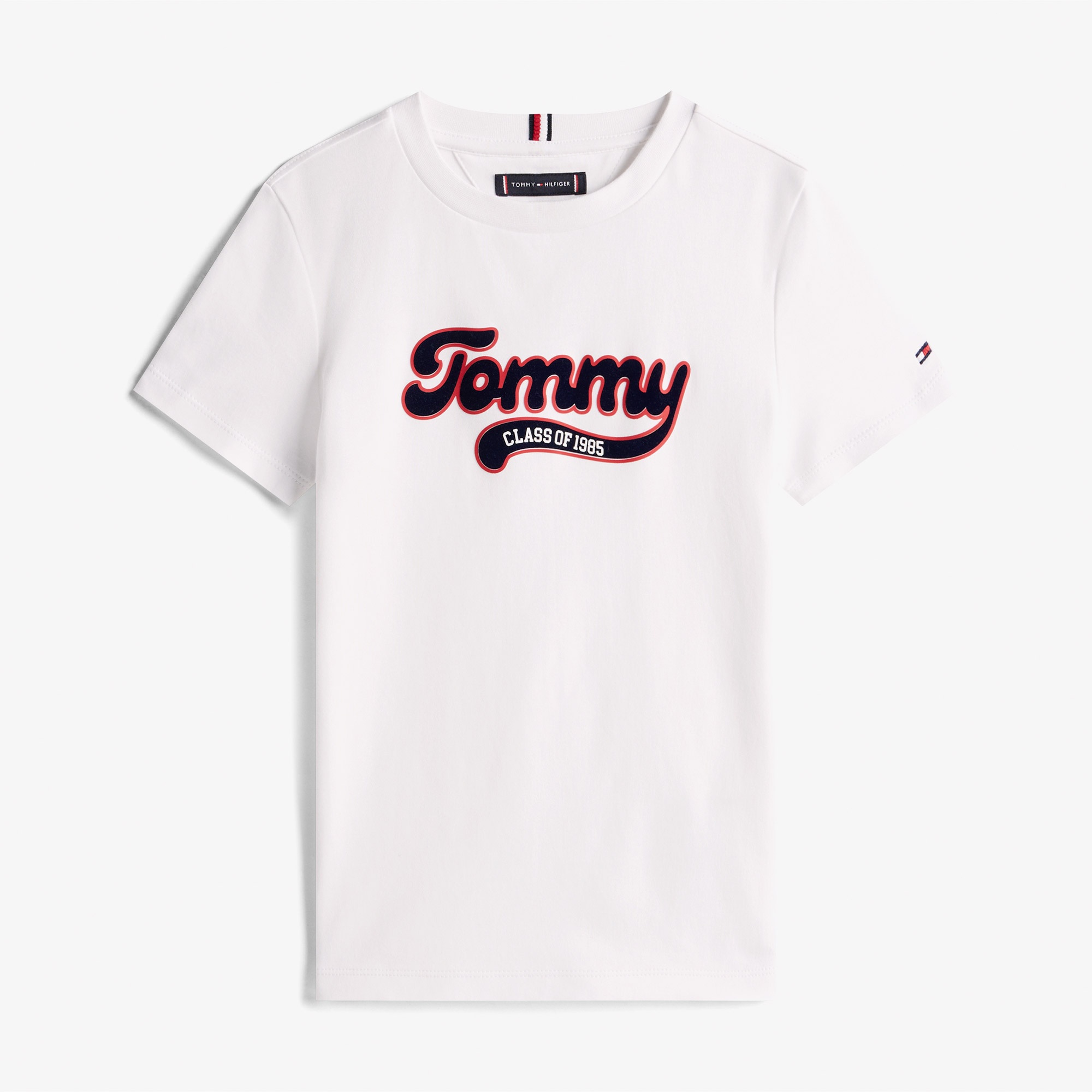 Tommy Hilfiger Varsity Interlock Çocuk Beyaz T-Shirt