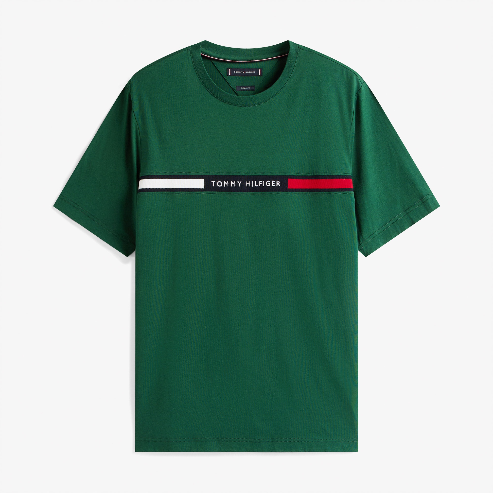 Tommy Hilfiger Chest Insert Erkek Yeşil T-Shirt