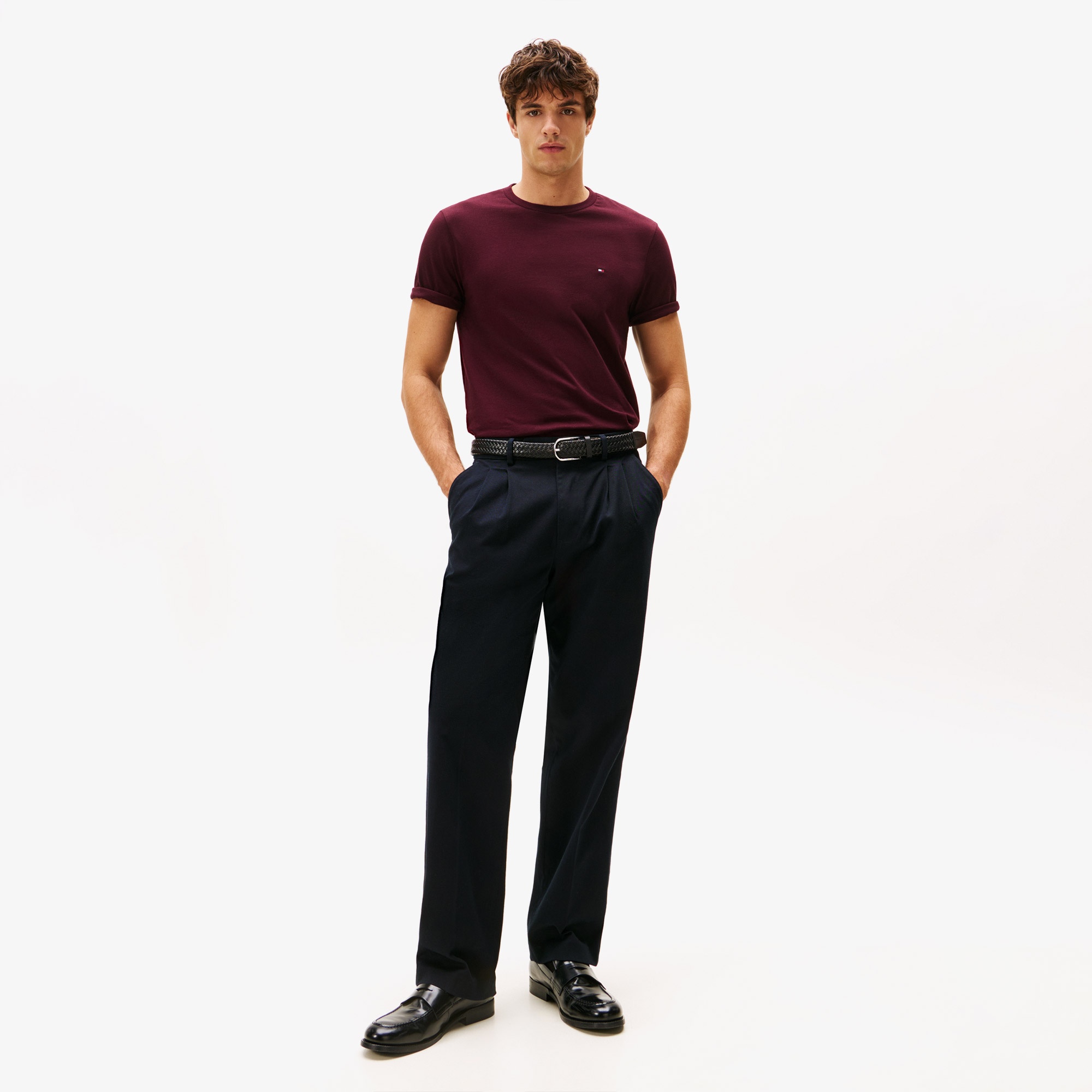 Tommy Hilfiger Essentials Seasonal Regular Fit Solid Erkek Kırmızı T-Shirt