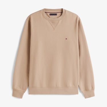  Tommy Hilfiger Essentials Seasonal Yuvarlak Yaka Erkek Bej Sweatshirt
