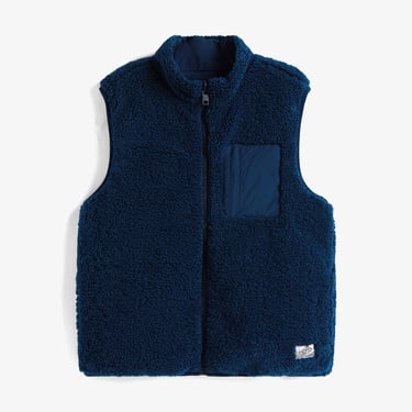  Tommy Hilfiger Reversible Teddy Nylon Çocuk Lacivert Yelek