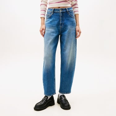  Tommy Hilfiger ie Balloon Bi0134 Kadın Tapered Mavi Jean Pantolon