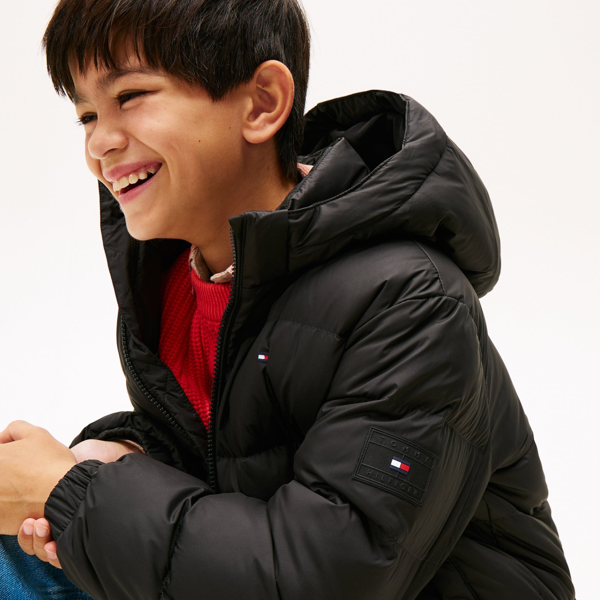 Tommy Hilfiger Essential Down Çocuk Siyah Puffer Mont