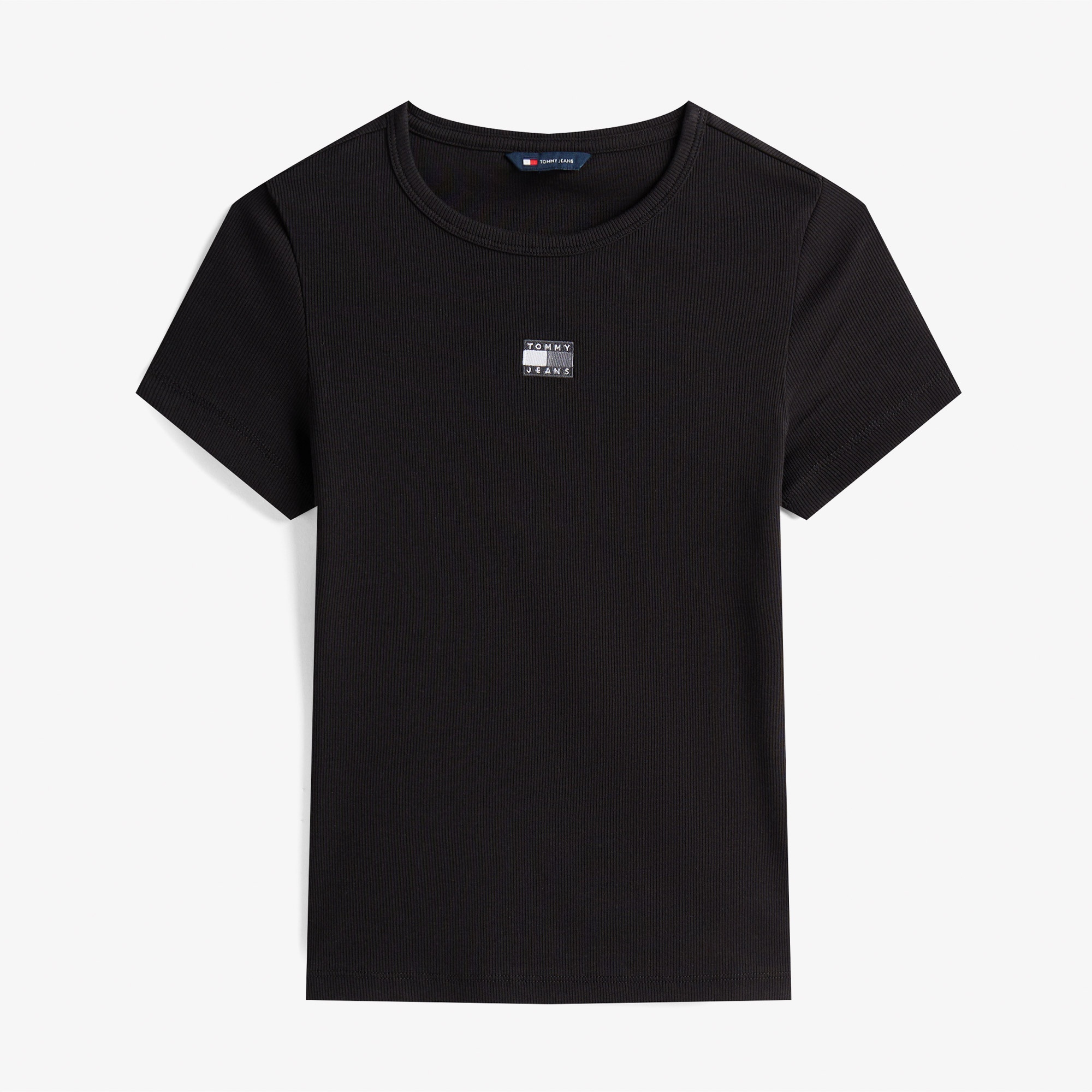 Tommy Hilfiger Badge Kadın Siyah T-Shirt