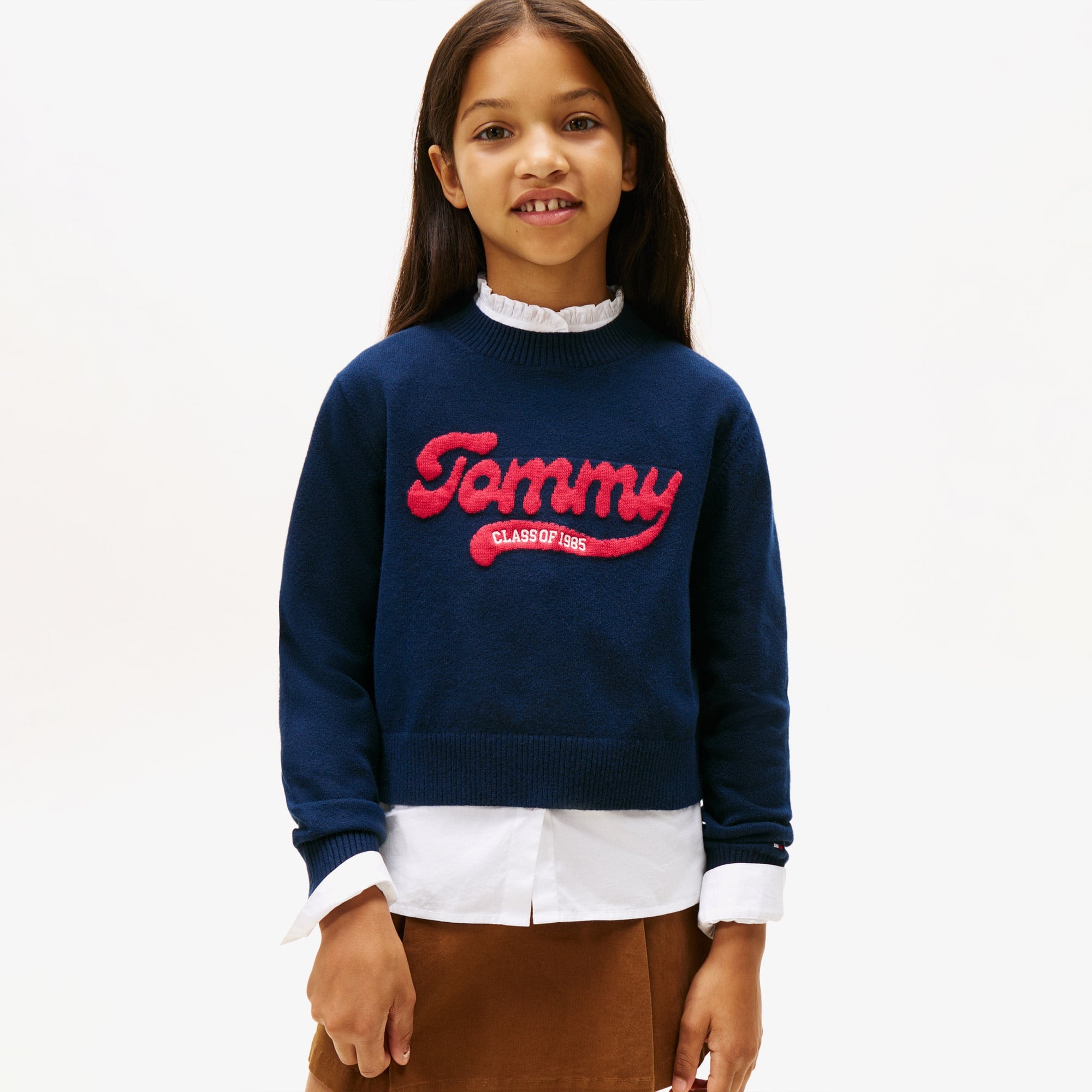Tommy Hilfiger Logo Çocuk Lacivert Kazak