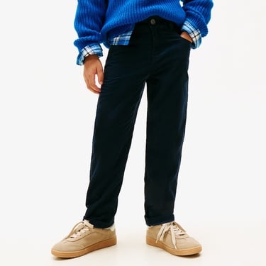  Tommy Hilfiger Corduroy Skater Çocuk 5 Cepli Lacivert Pantolon