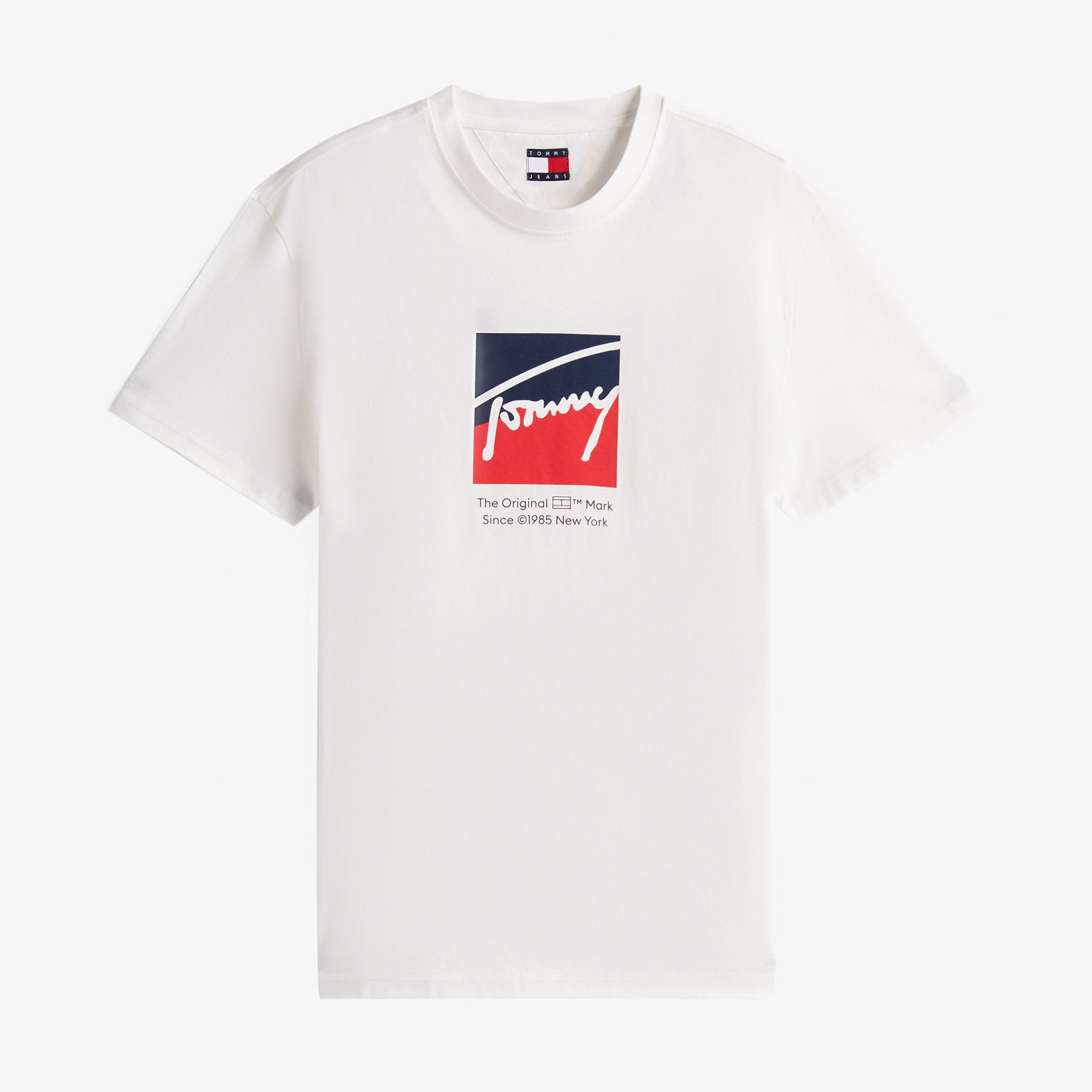 Tommy Jeans Erkek Beyaz T-Shirt