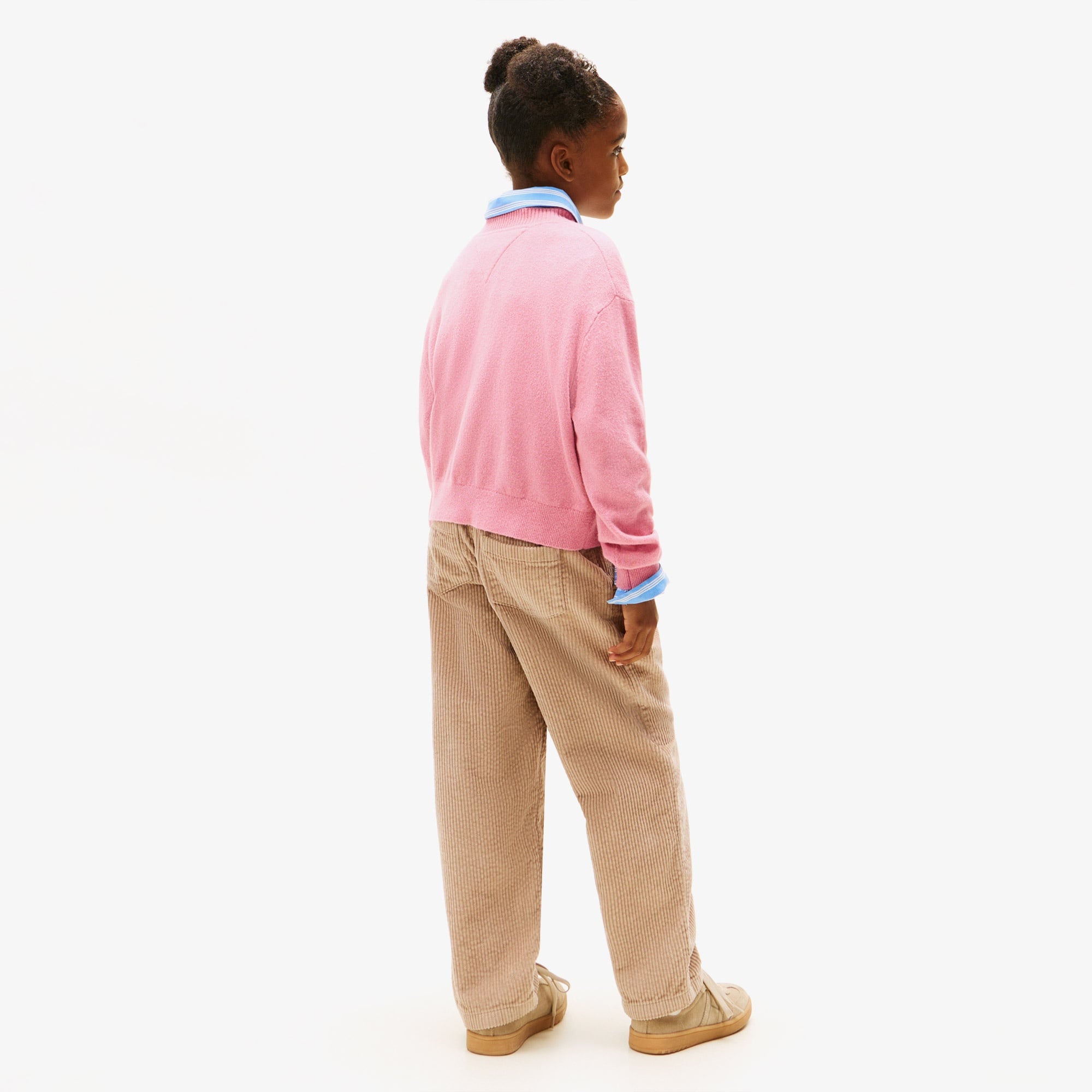 Tommy Hilfiger Heart Jacquard Çocuk Pembe Kazak